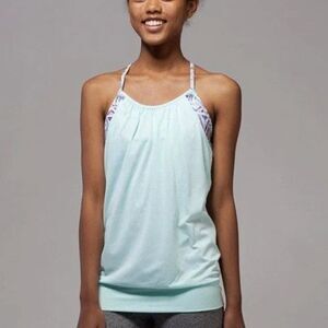 Ivivva by Lululemon Double Dutch Tank Top with Built In Sports Bra Size 8